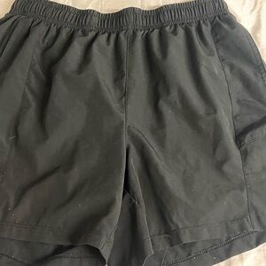ALO Yoga Black Athletic Shorts Lightweight Elastic Waist